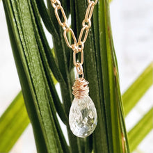 Load image into Gallery viewer, Golden Rutilated Quartz Briolette Necklace
